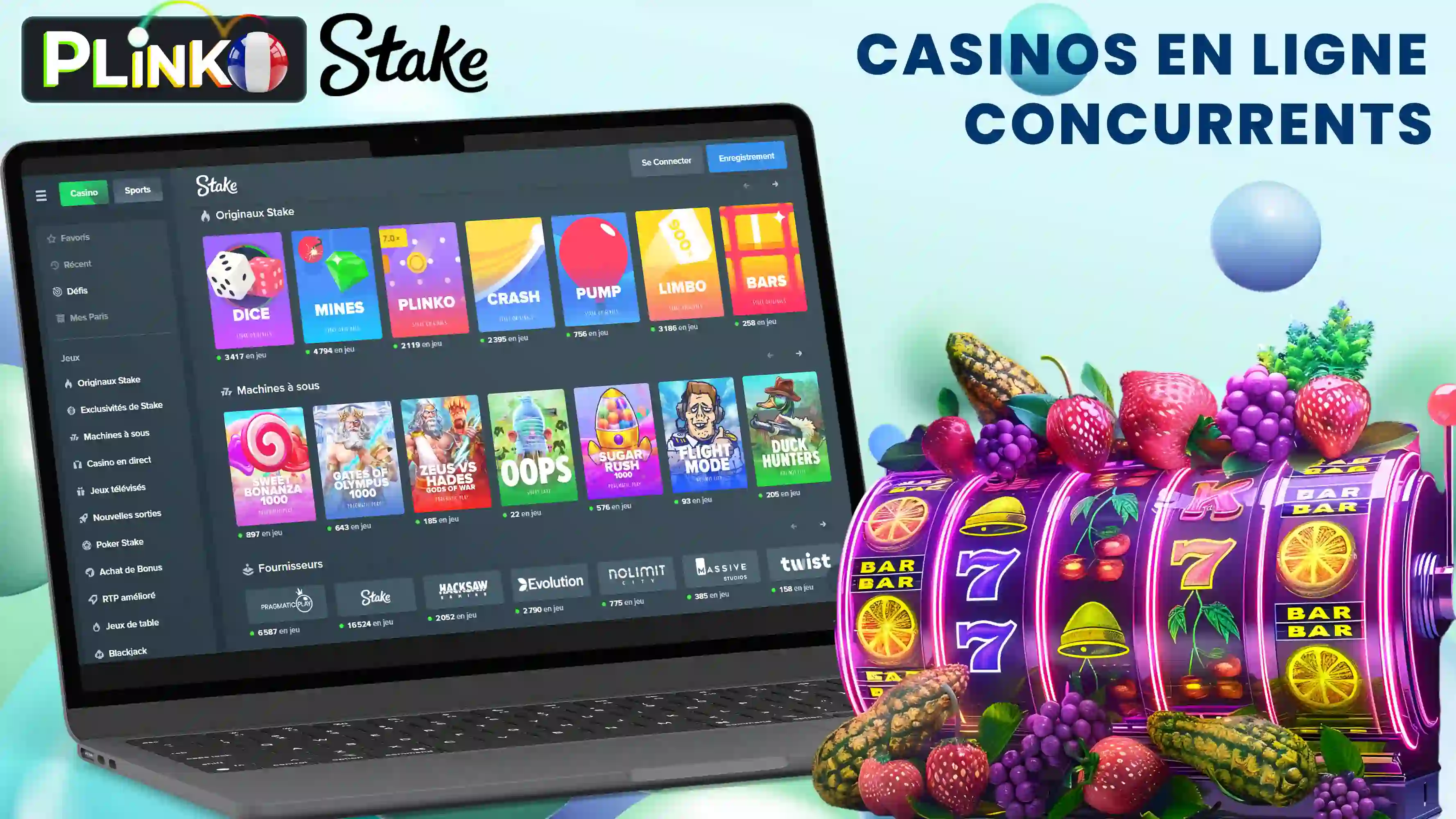 Grand choix de jeux de casino